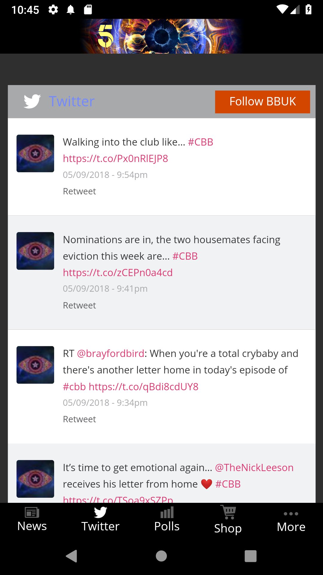 Big Brother Channel 5 App