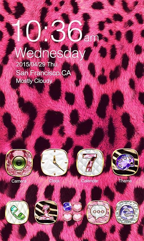 Glitter GO Launcher Theme