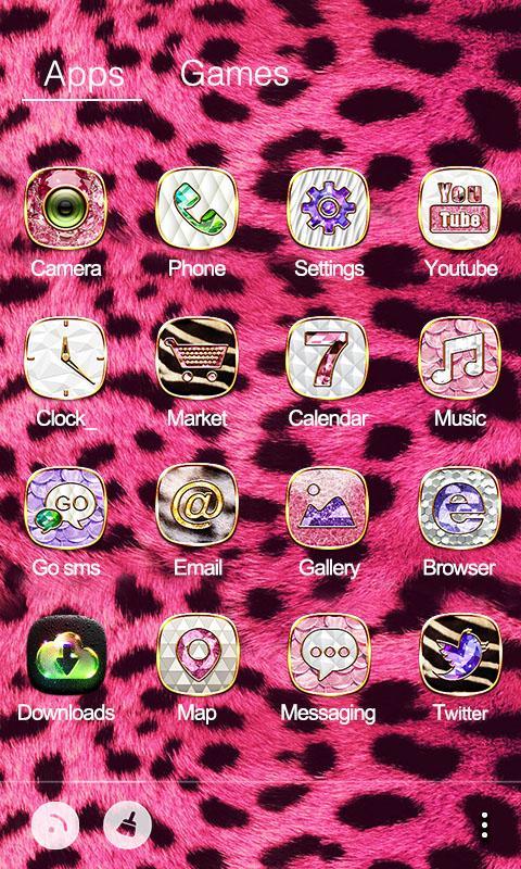 Glitter GO Launcher Theme