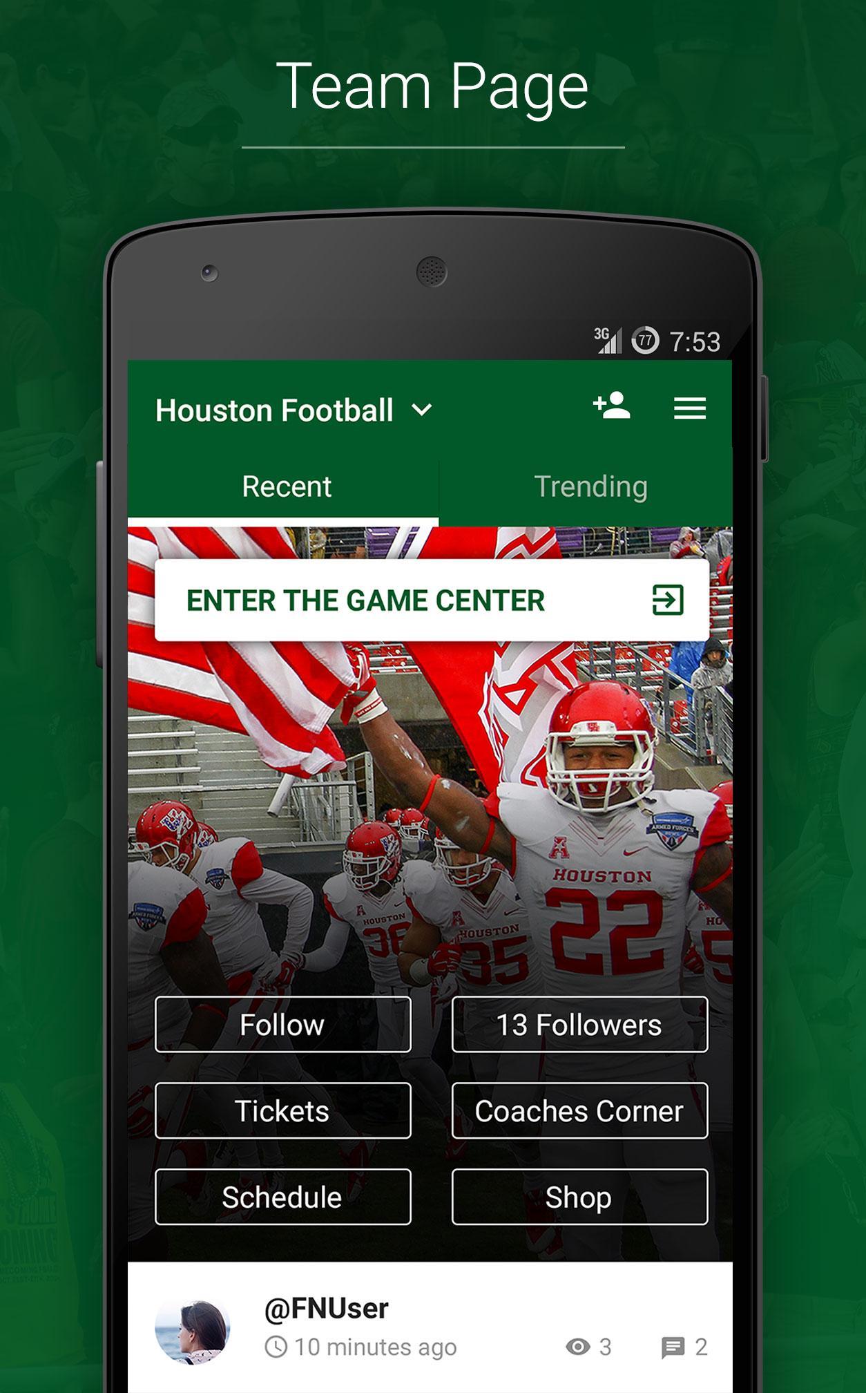 FanReact-Sport Fans Social App