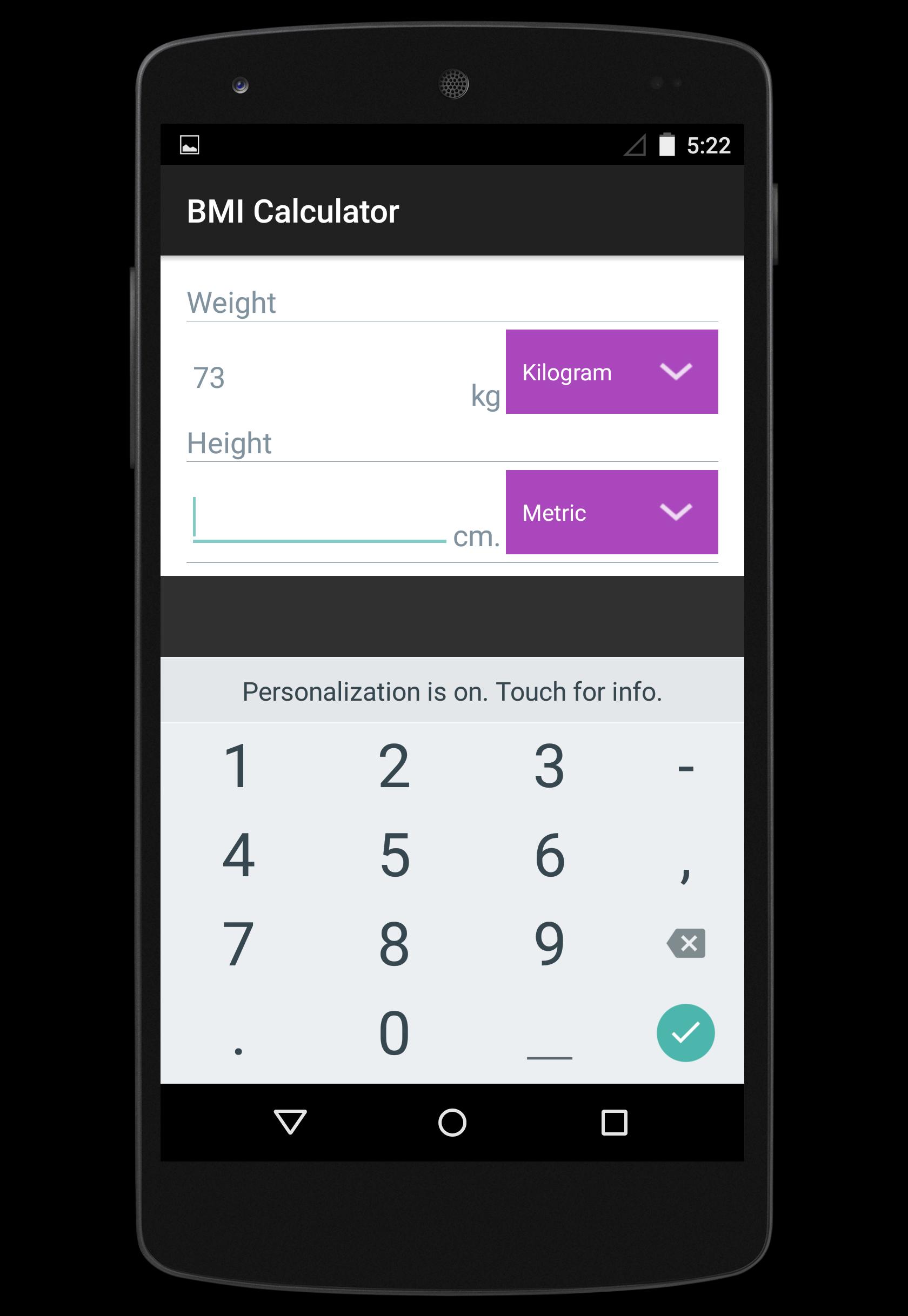 BMI CALCULATOR PLUS