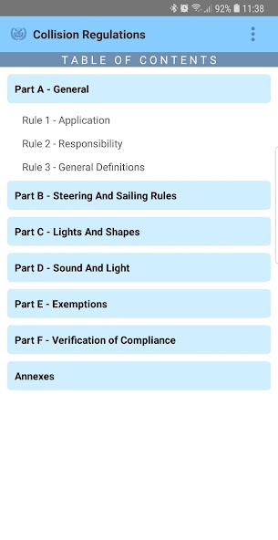 Collision Regulations