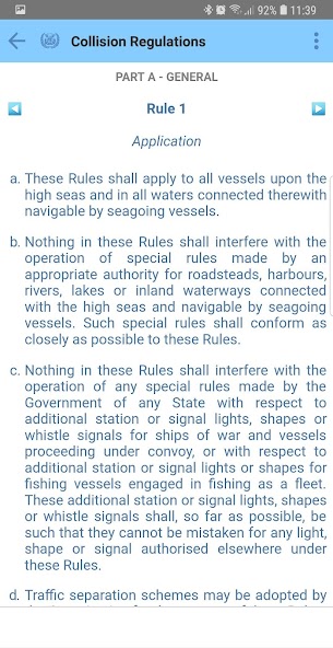 Collision Regulations