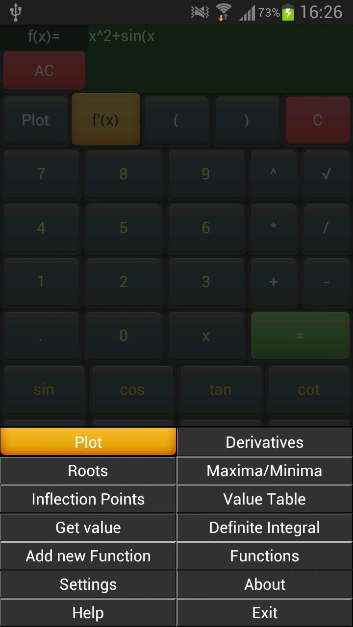 Scientific Plot Calculator