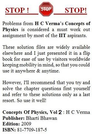 HC Verma solutions Vol 2