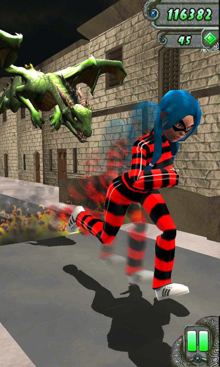 Lady Bug Temple Miraculous Run: Dragon Escape