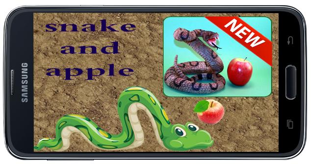Game snake and apple
