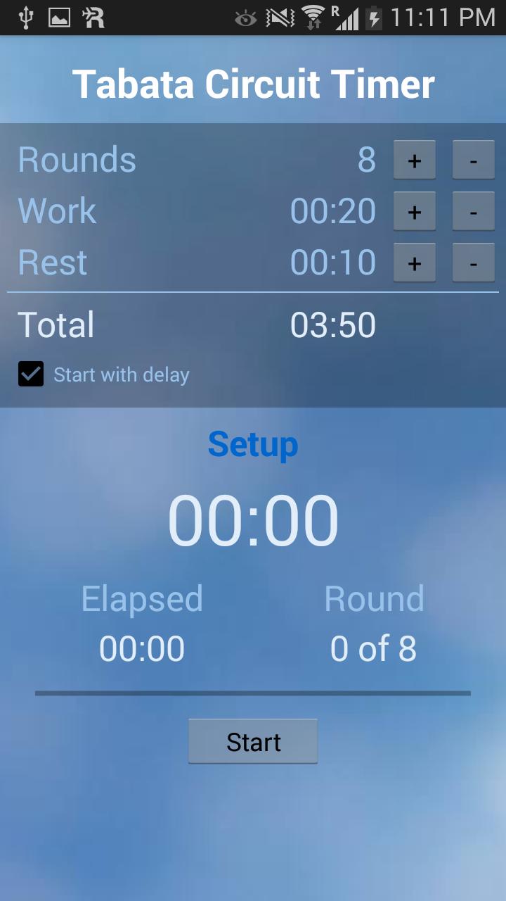 Tabata Interval Workout Timer