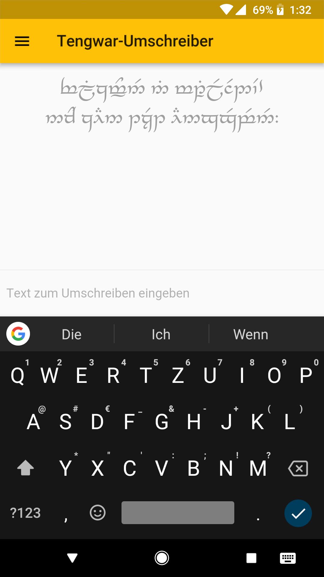 Tengwar Umschreiber [GERMAN]