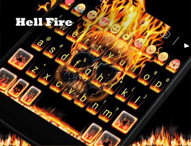 Hell Fire Eva Emoji Keyboard