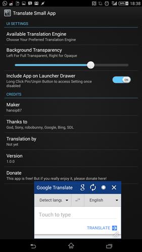 Translate Small App