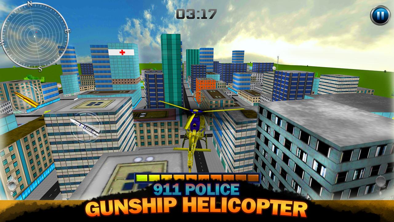 911 Police Gunship Helicopter