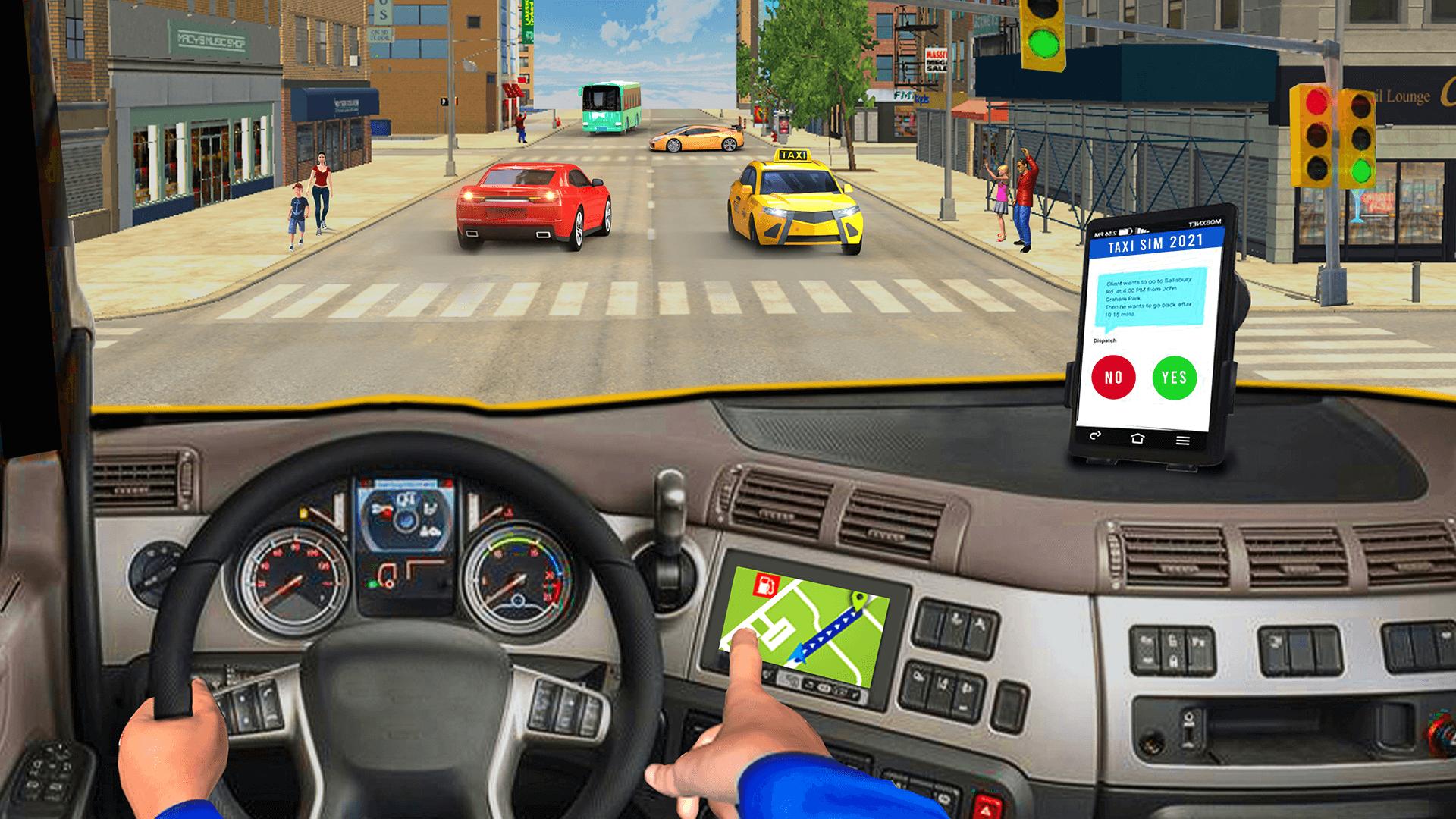 Taxi Sim Car Driving Games