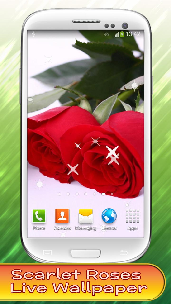 Scarlet Rose Live Wallpaper