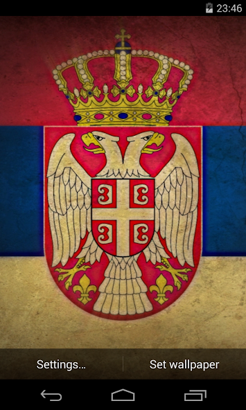 Flag of Serbia Live Wallpaper
