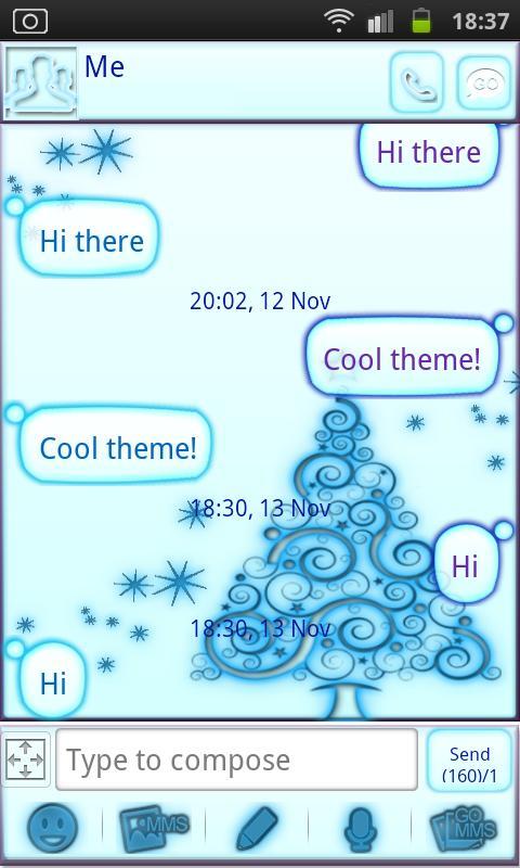 Kawaii Christmas Go Sms Pro