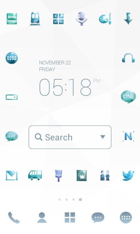 DiamondSky LINE Launcher theme