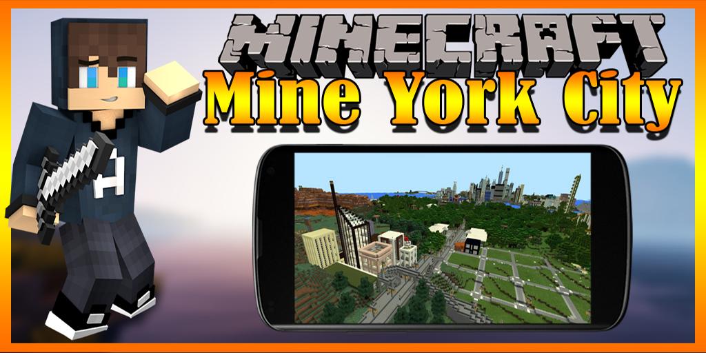 Mine York City map MCPE