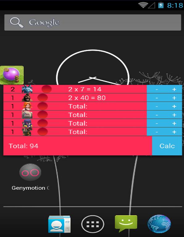 CoC Troop Calculator