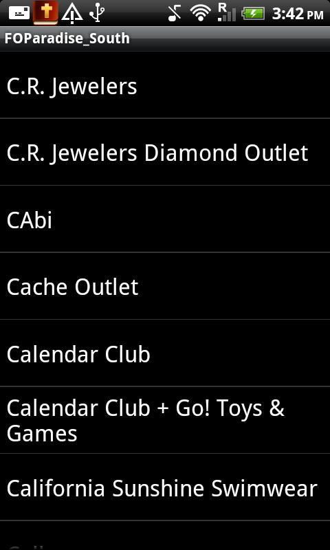US Factory Outlets: Demo App