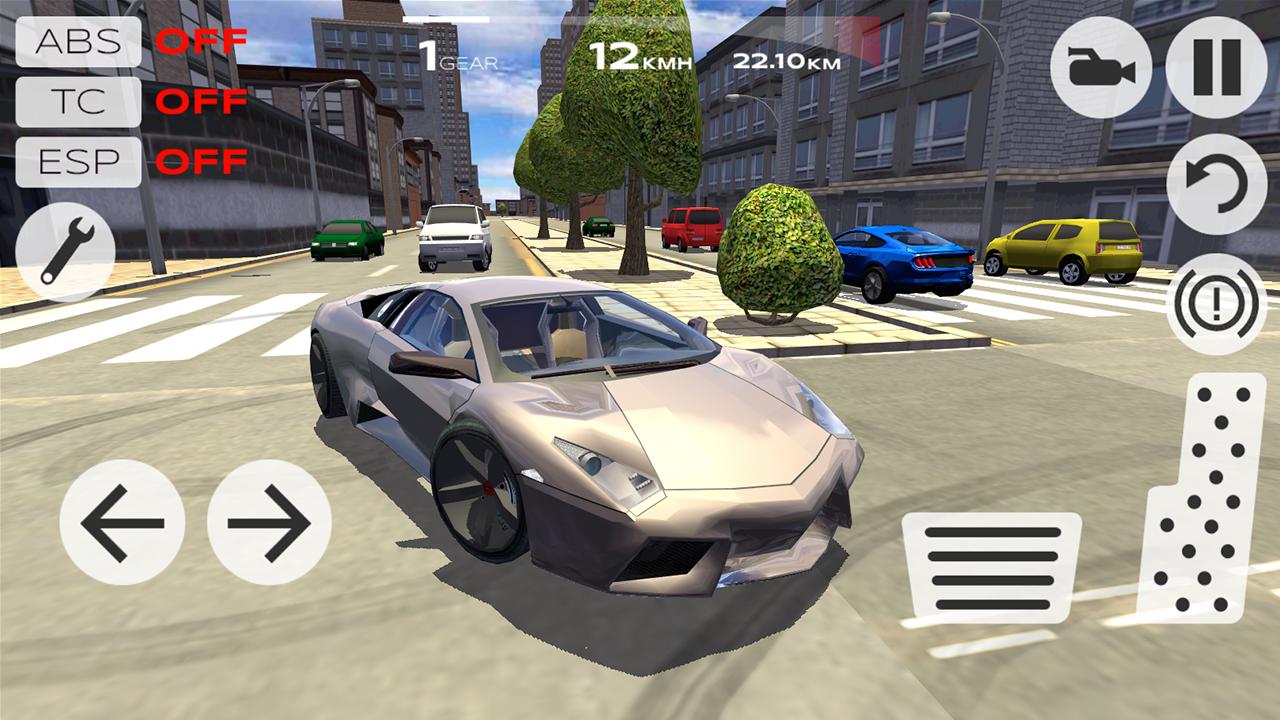 3D Sports Car Driving In City