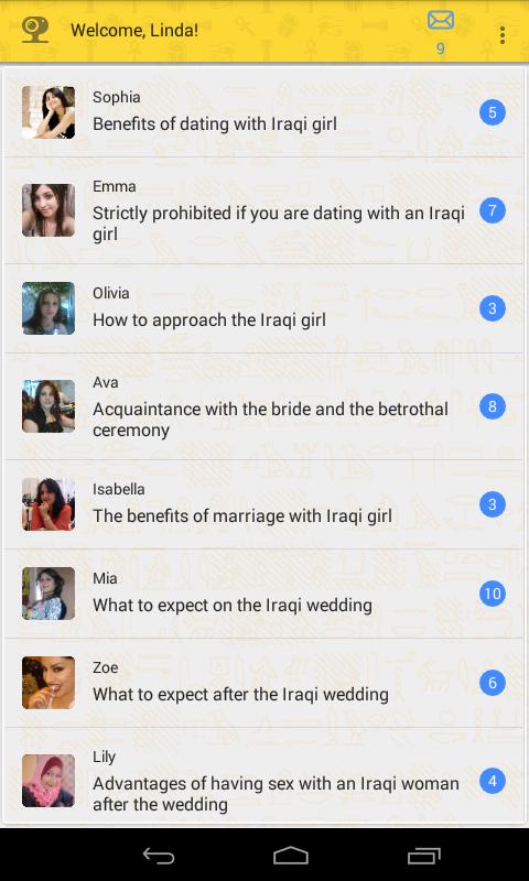Dating with Iraq girls