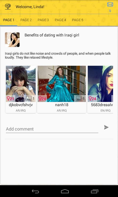 Dating with Iraq girls