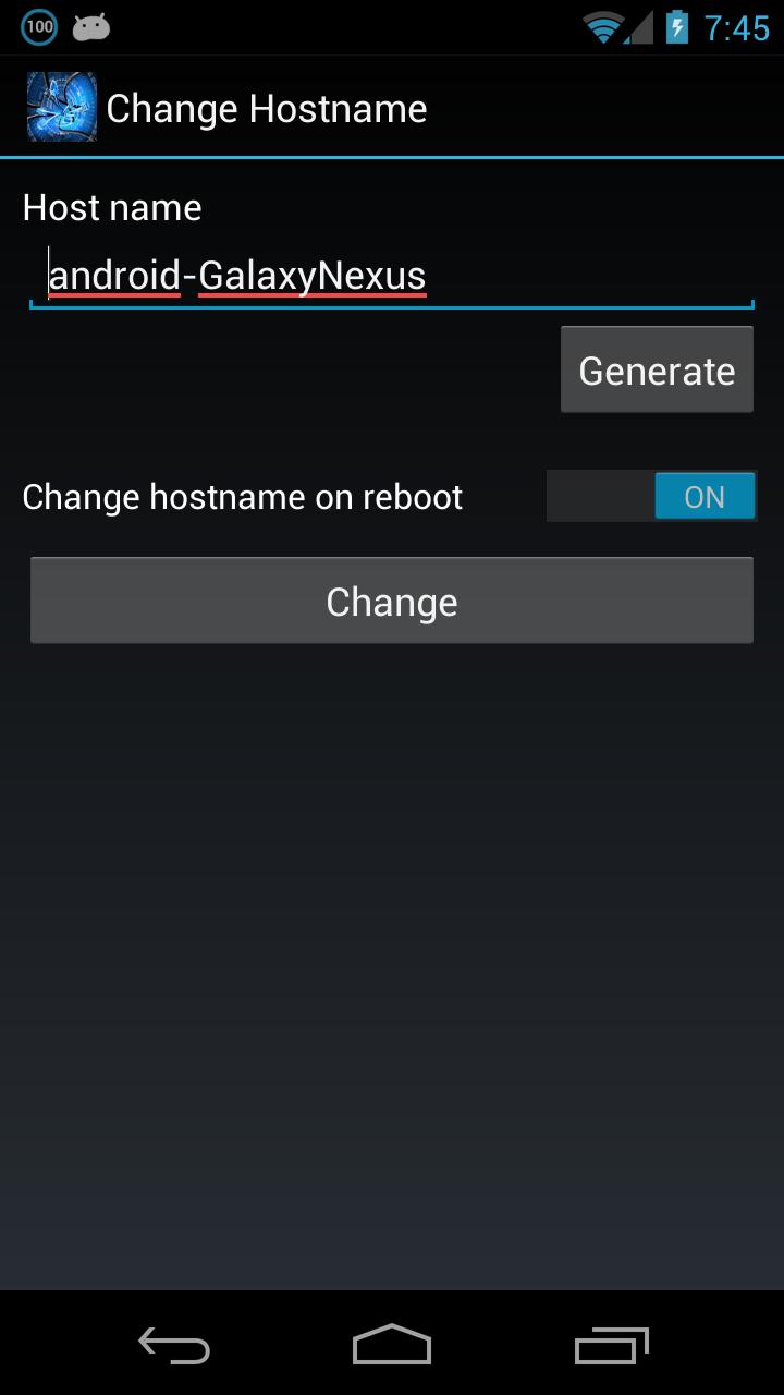 Change Hostname (ROOT)