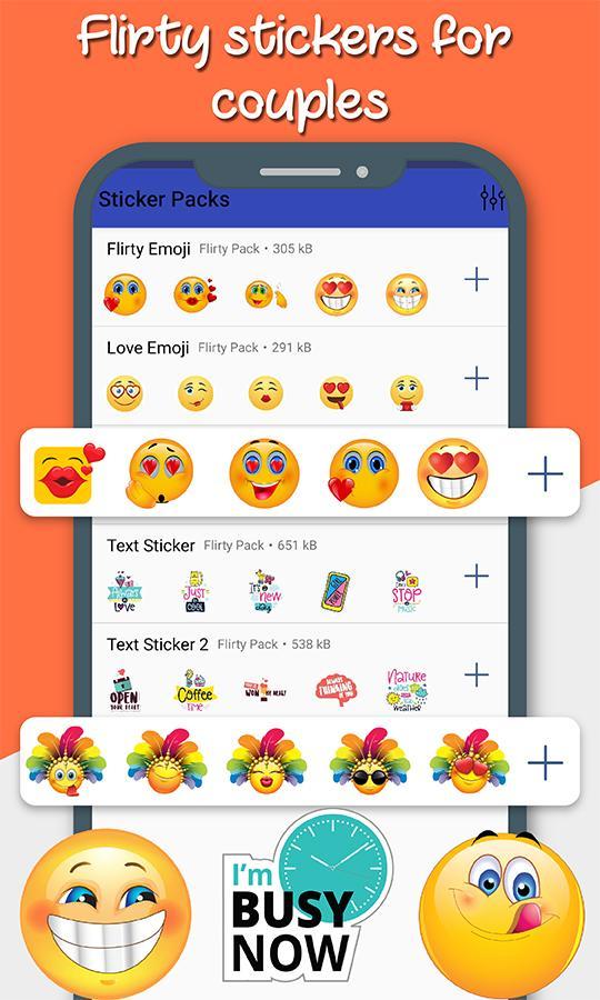 WAStickersApps - Flirty emoji & Flirty Stickers