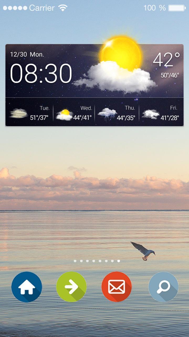 Weather Forecast Clock Widget