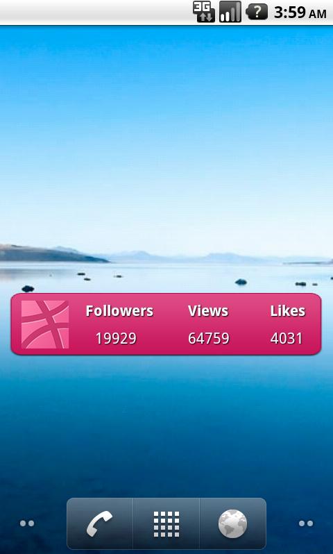 Dribbble Widget