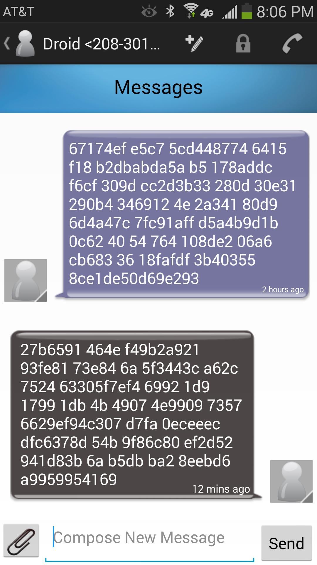 Private Text Messaging