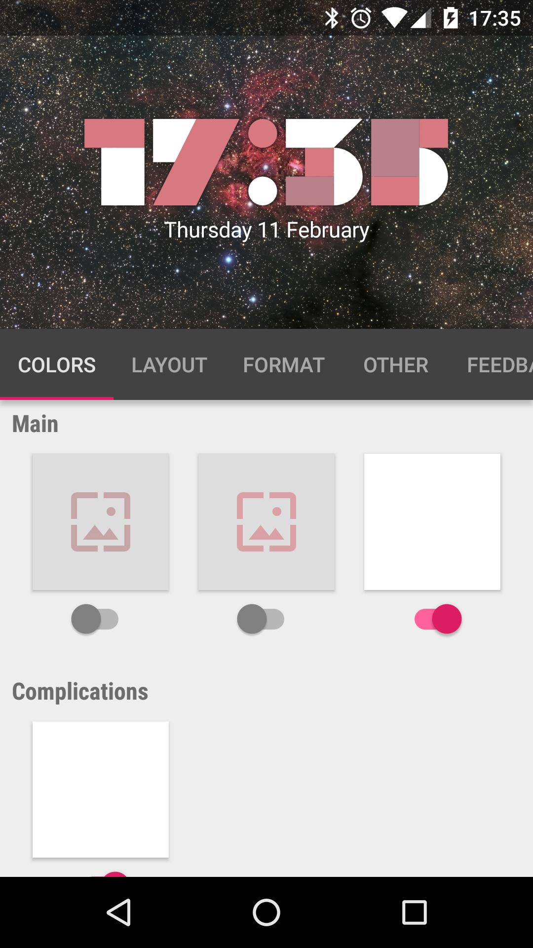 FORM Clock Widget