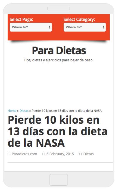 La dieta de la NASA