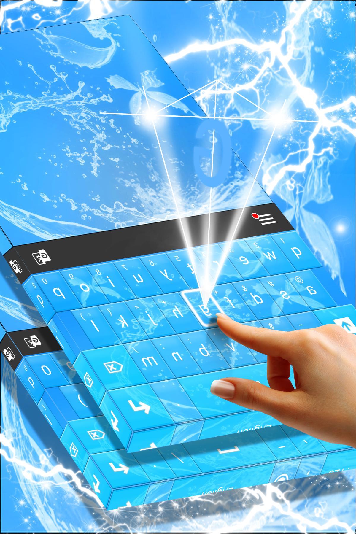 Water Blue Keyboard Theme