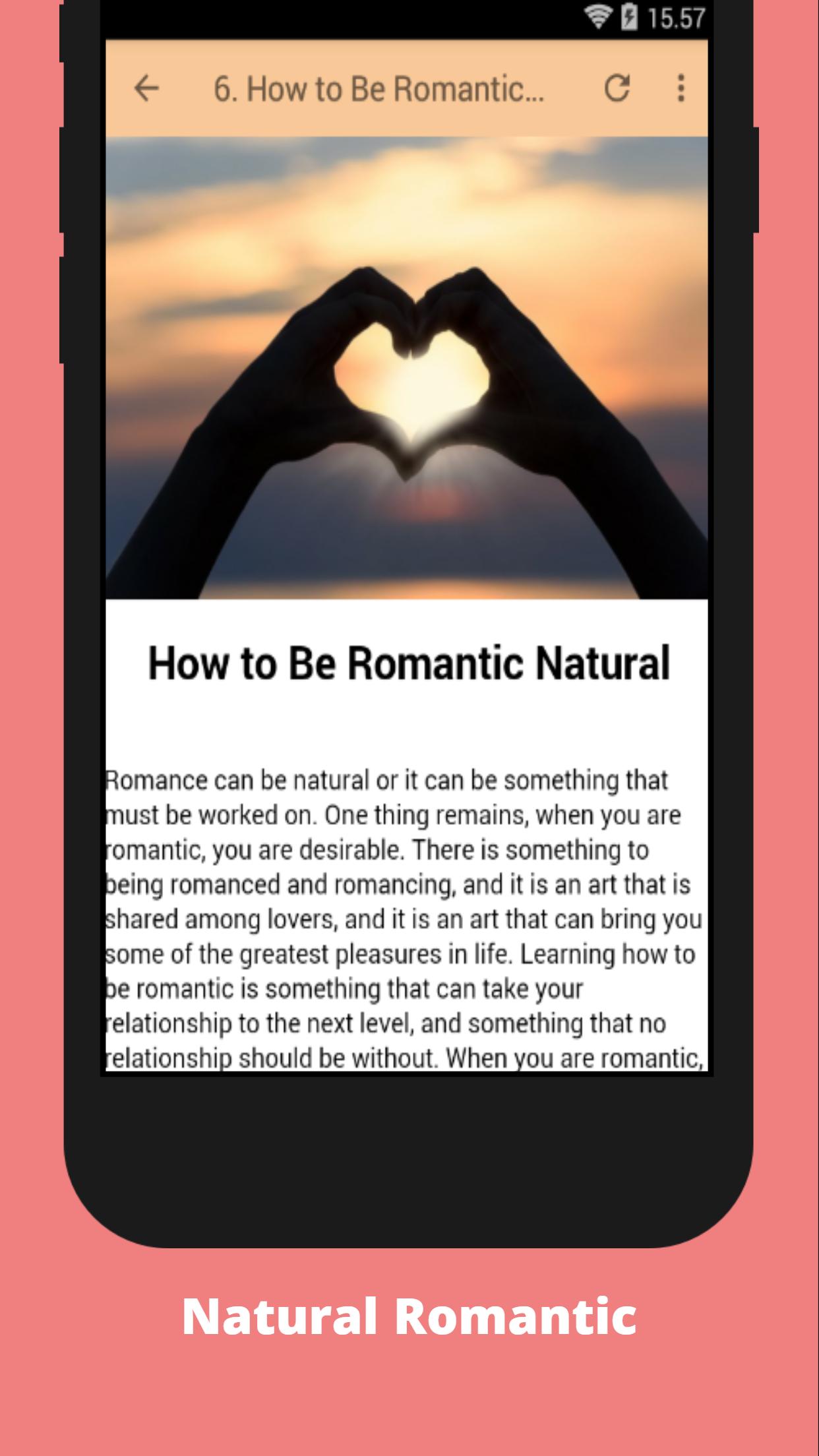 How to Be Romantic Advice