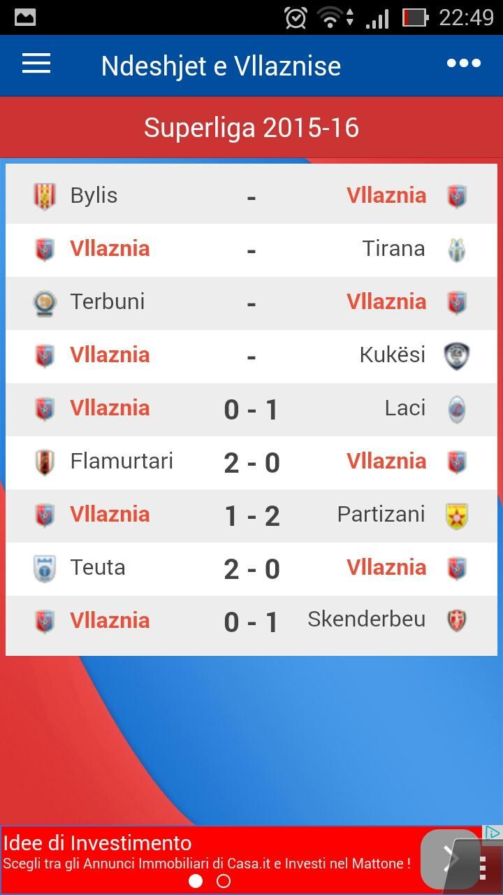 Futboll Klub Vllaznia App