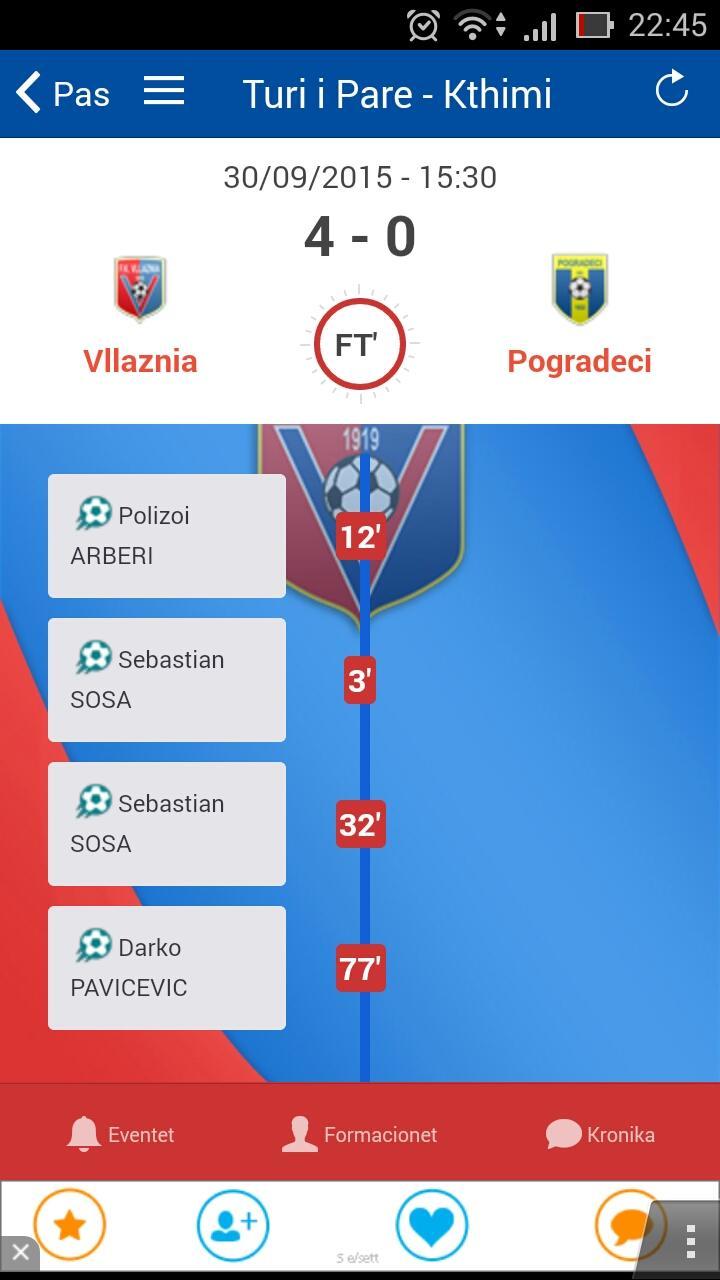 Futboll Klub Vllaznia App