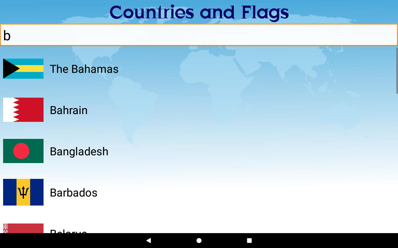 Countries and Flags