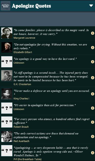 Apologize Quotes