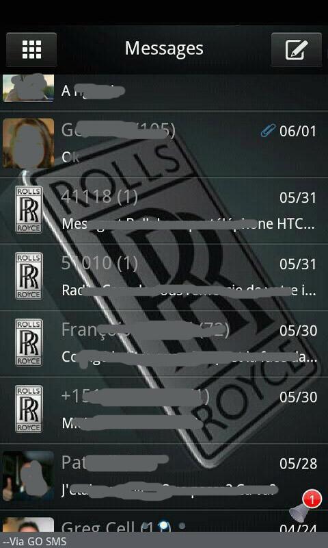 Go sms RollsRoyce