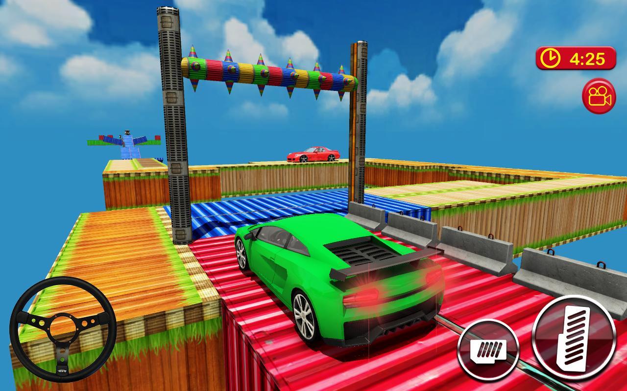 Car Driving & Racing On Crazy Sky Tracks