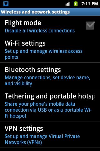 WiFi Tethering