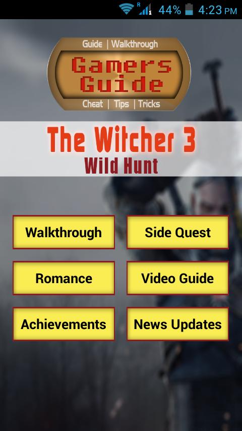 Guide for The Witcher 3