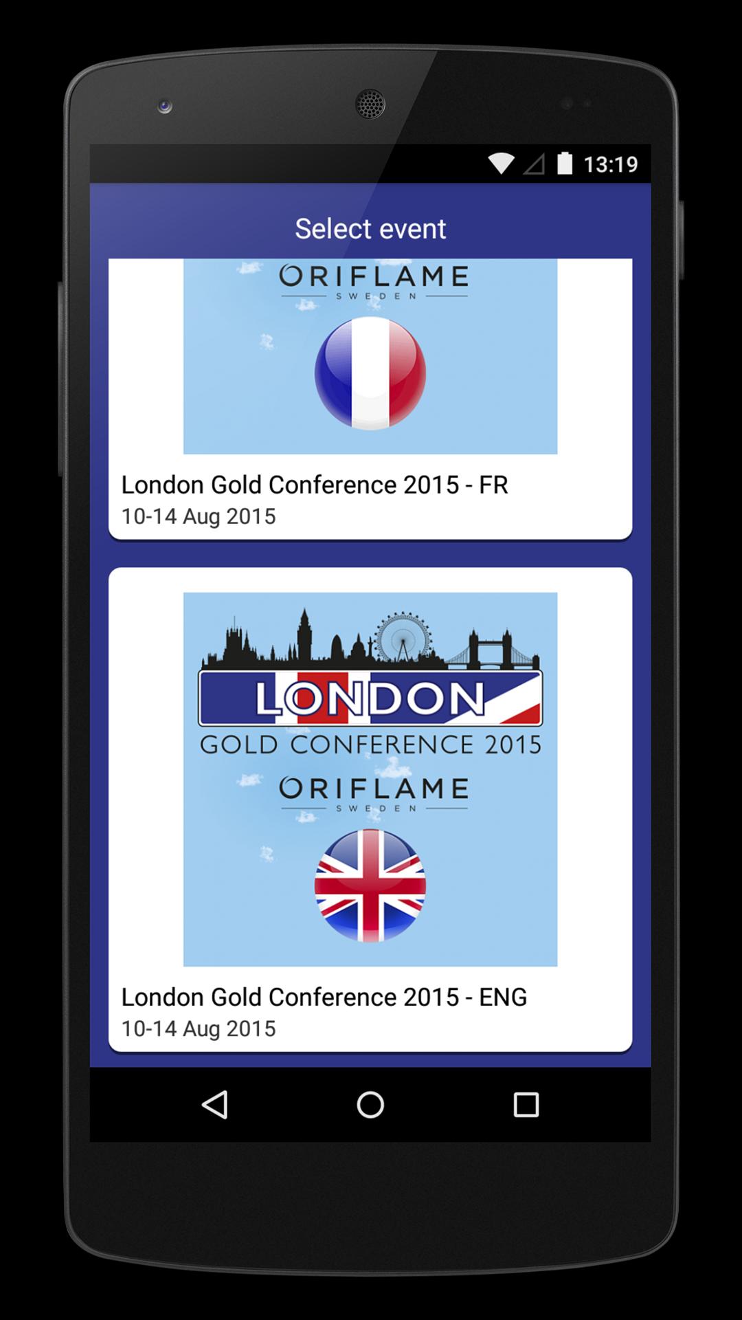 Oriflame London Gold 2015