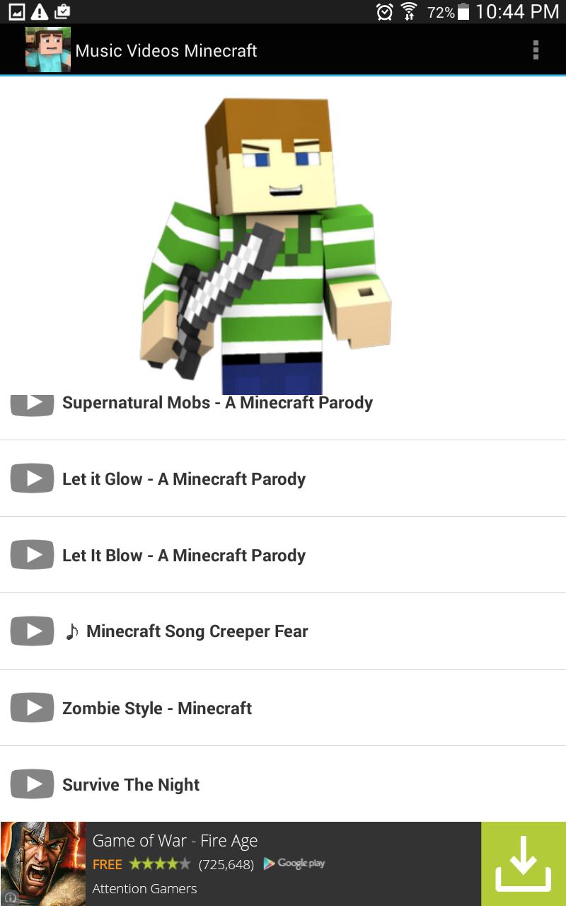Music Videos in Minecraft