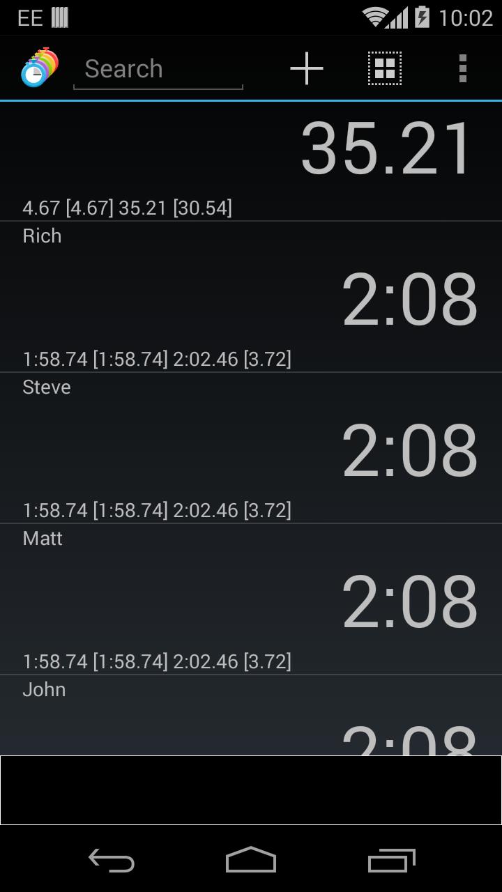 Multiple Stopwatch