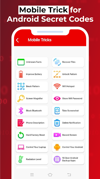 All Secret Codes for Andriod