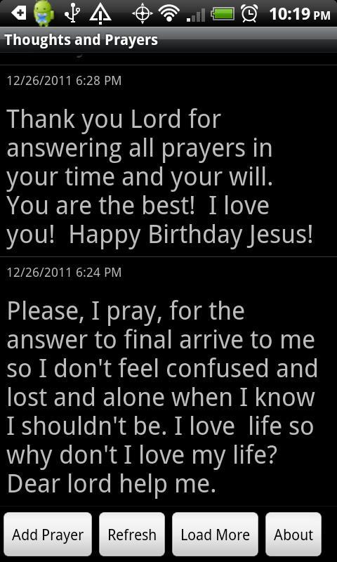 Thoughts and Prayers