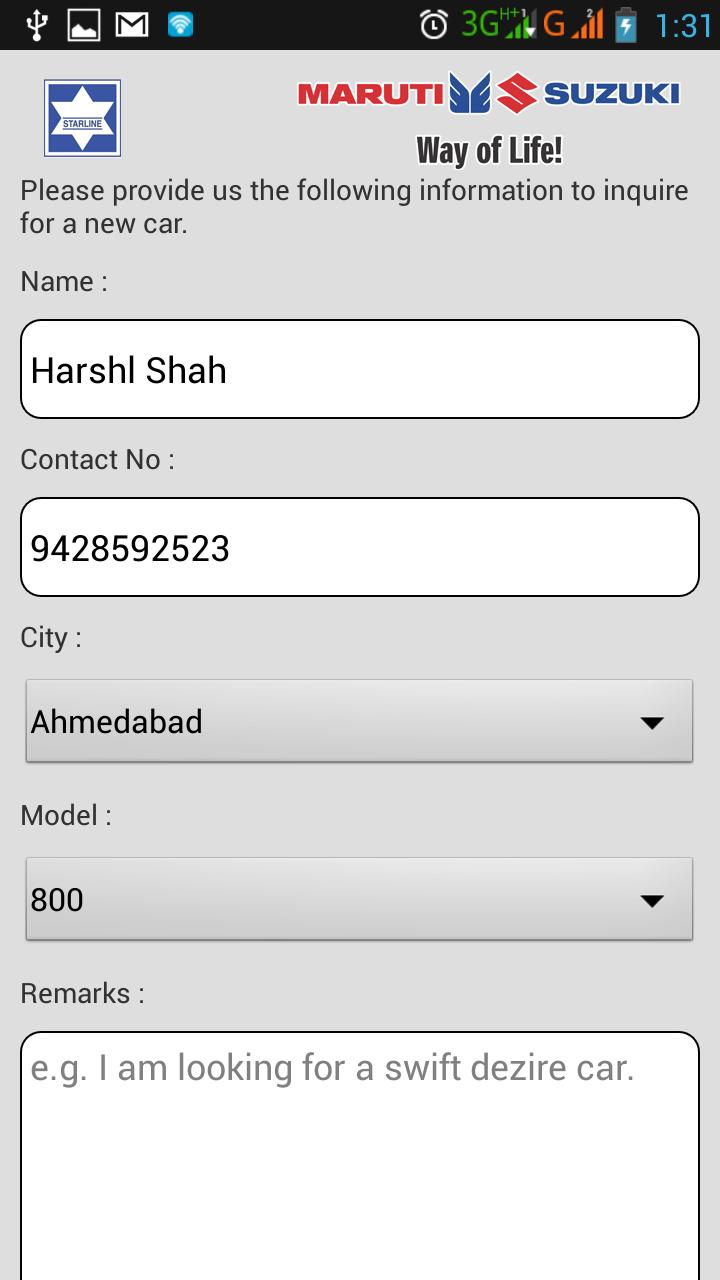 Starline Cars - Maruti Suzuki